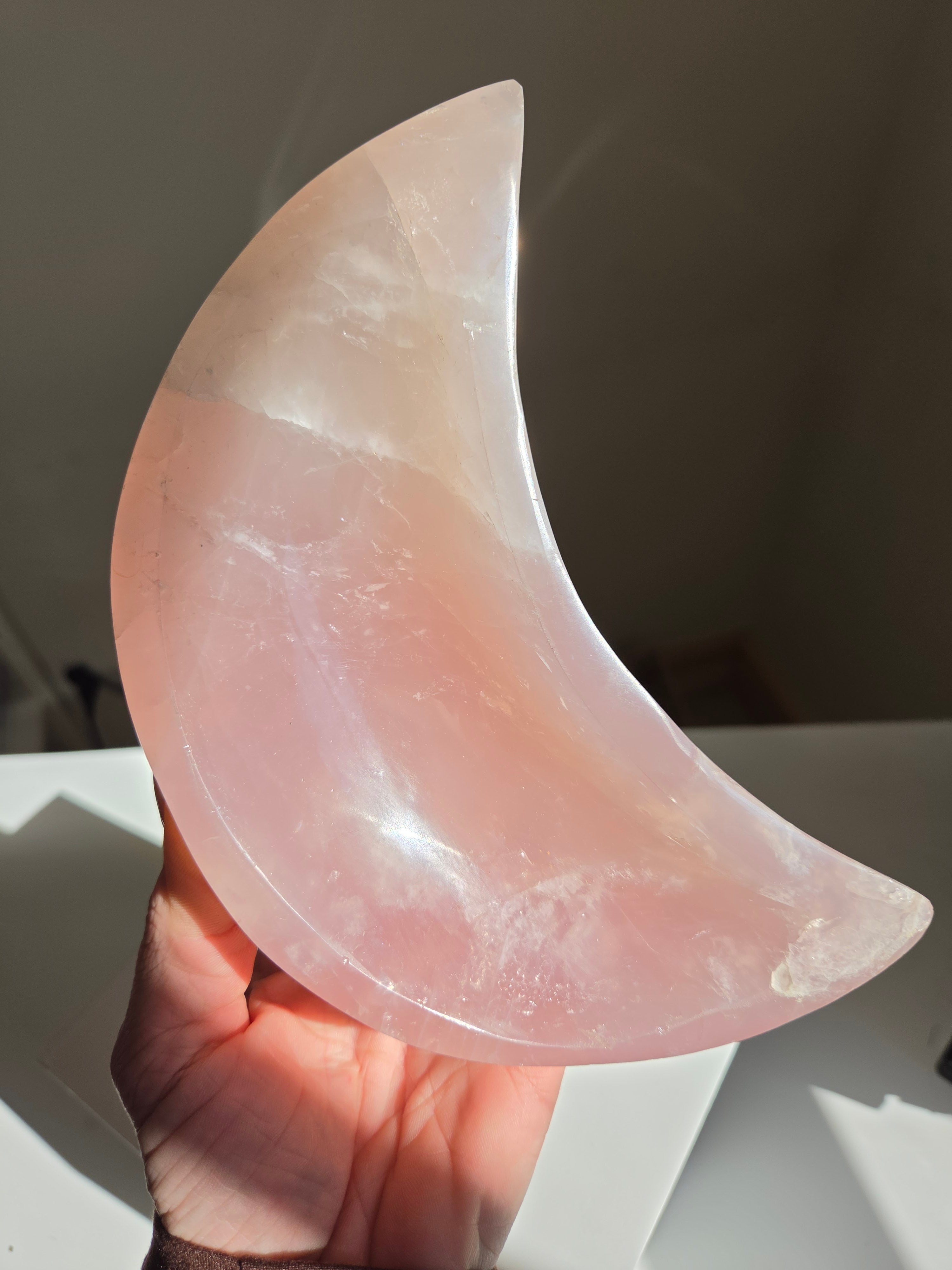 Rose Quartz Moon Bowl 005