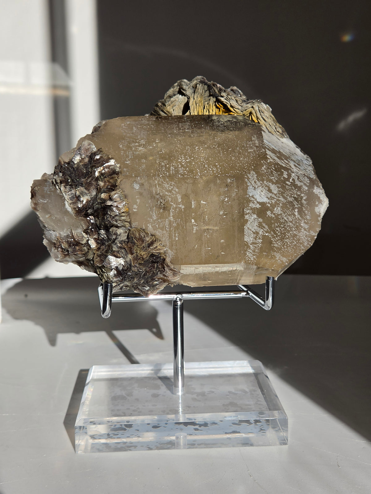 Quartz x Golden Mica on stand 009