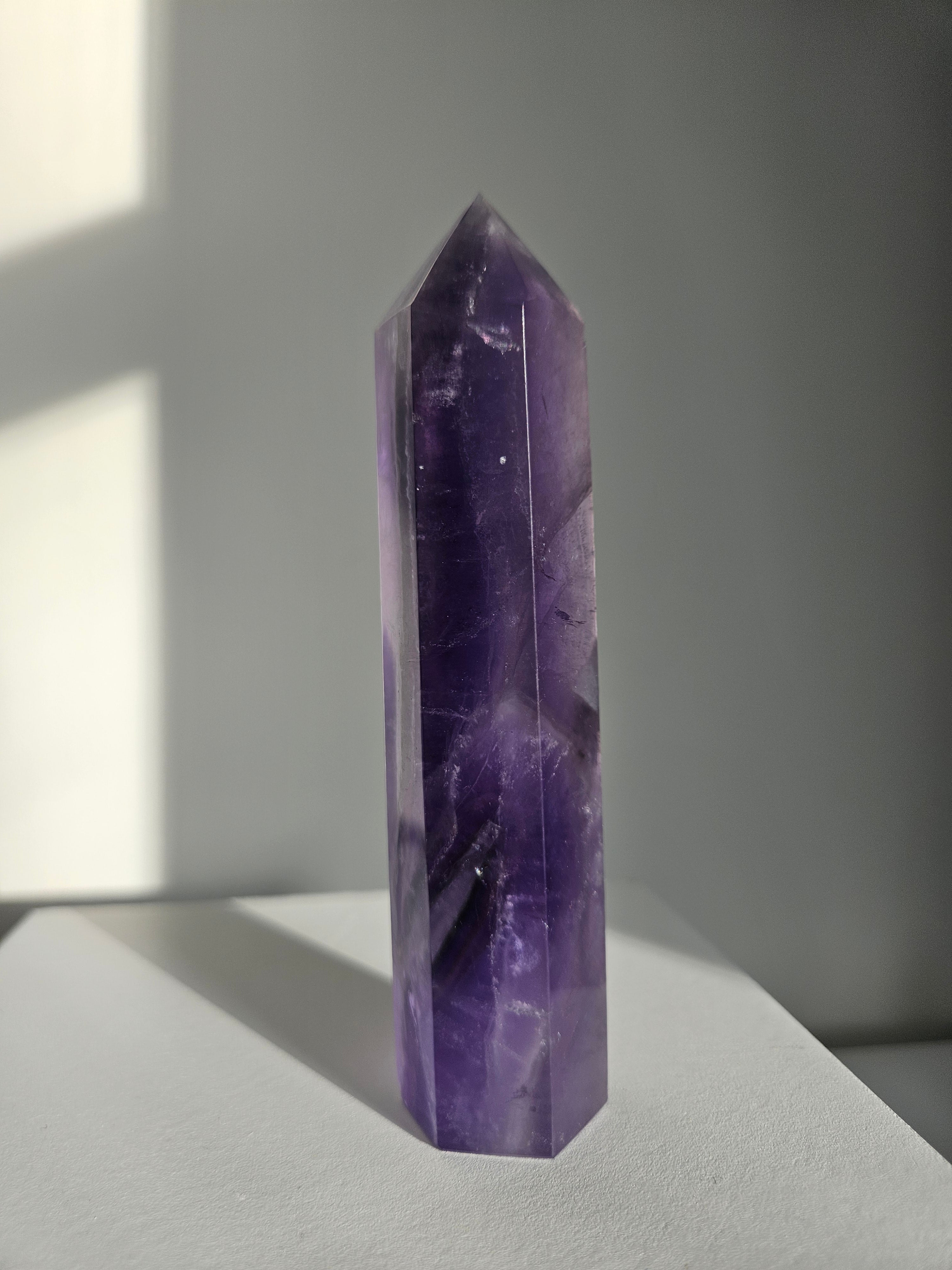 Purple Fluorite Tower 002