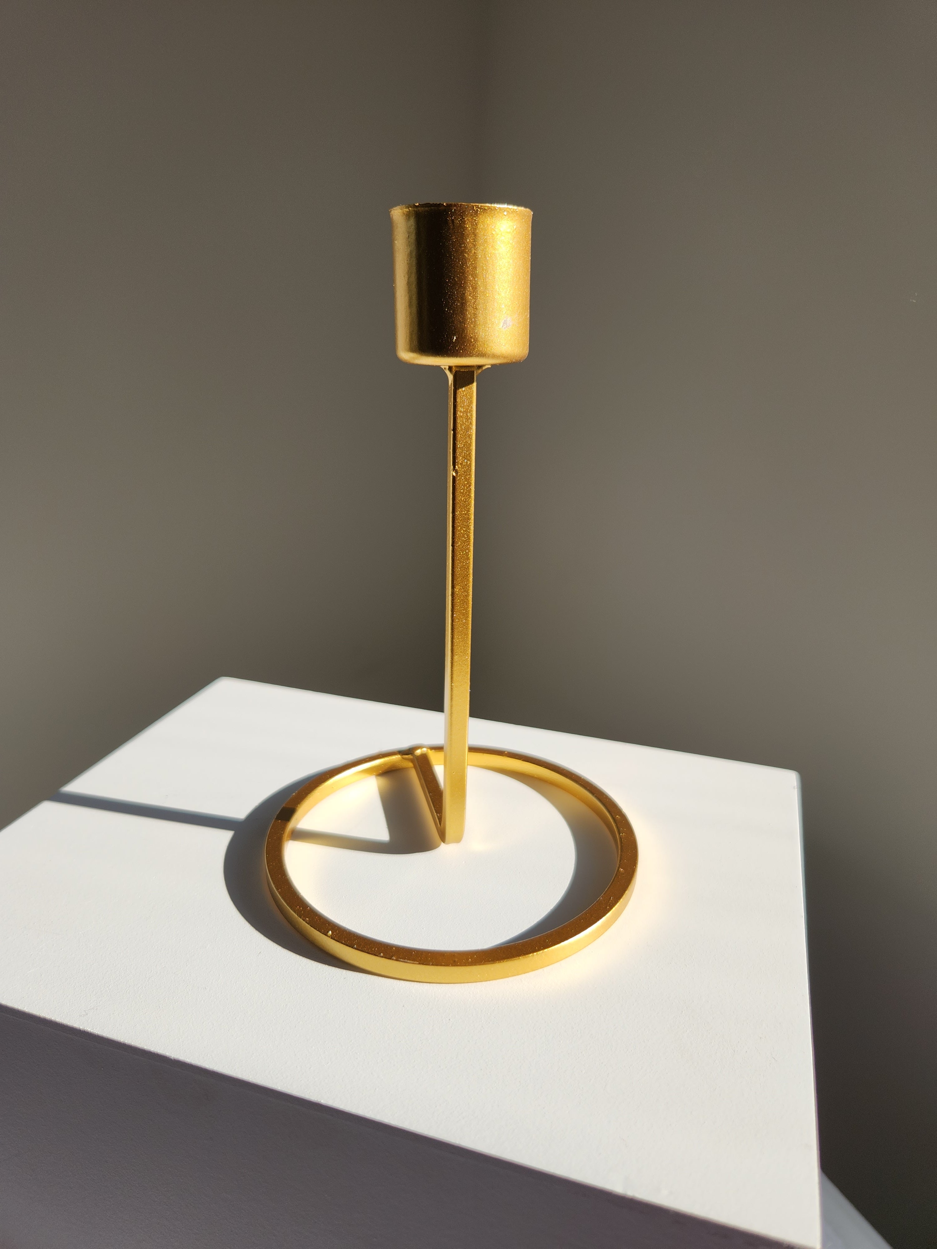 Tall Brass Sphere Stand