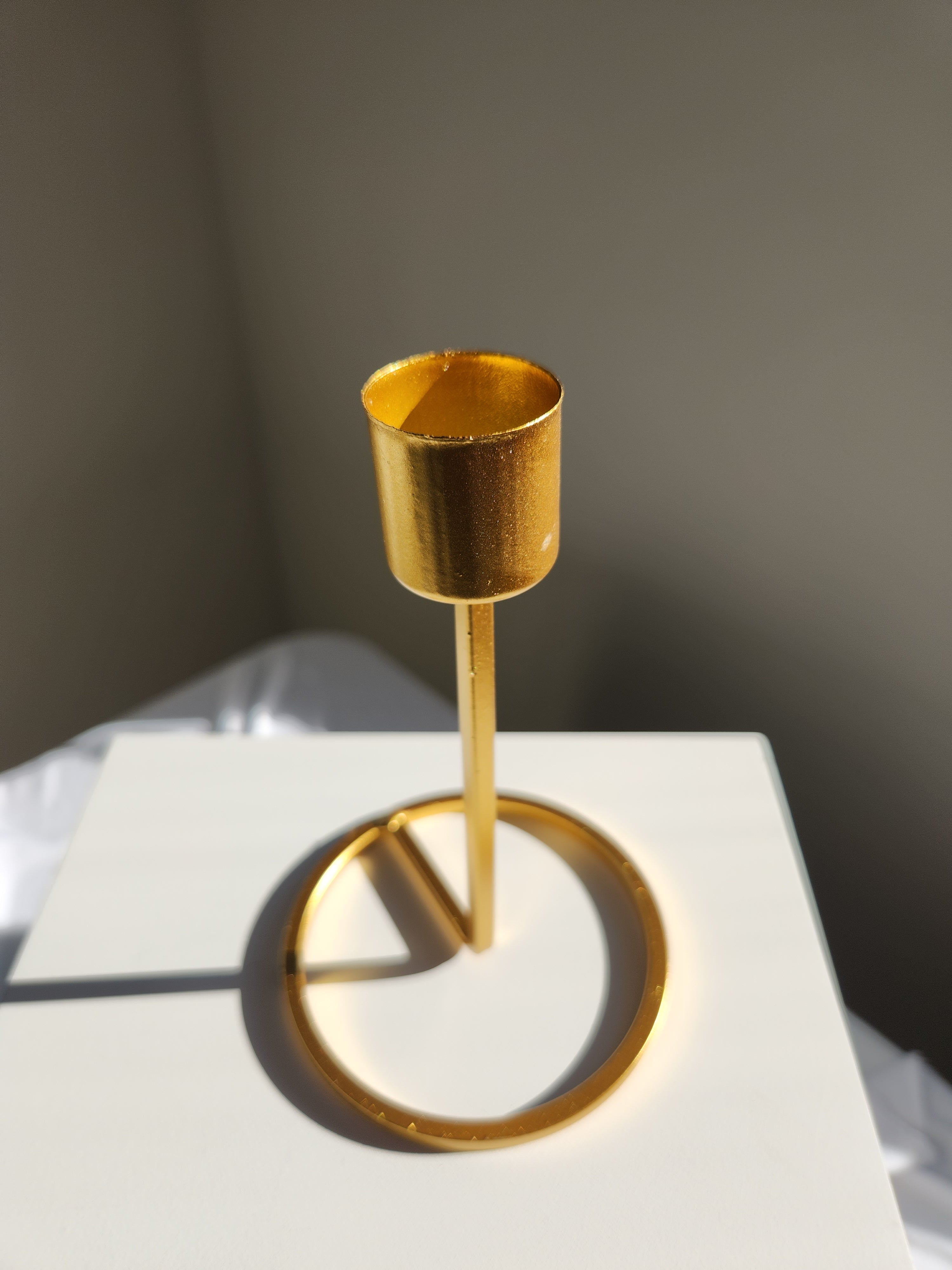 Tall Brass Sphere Stand