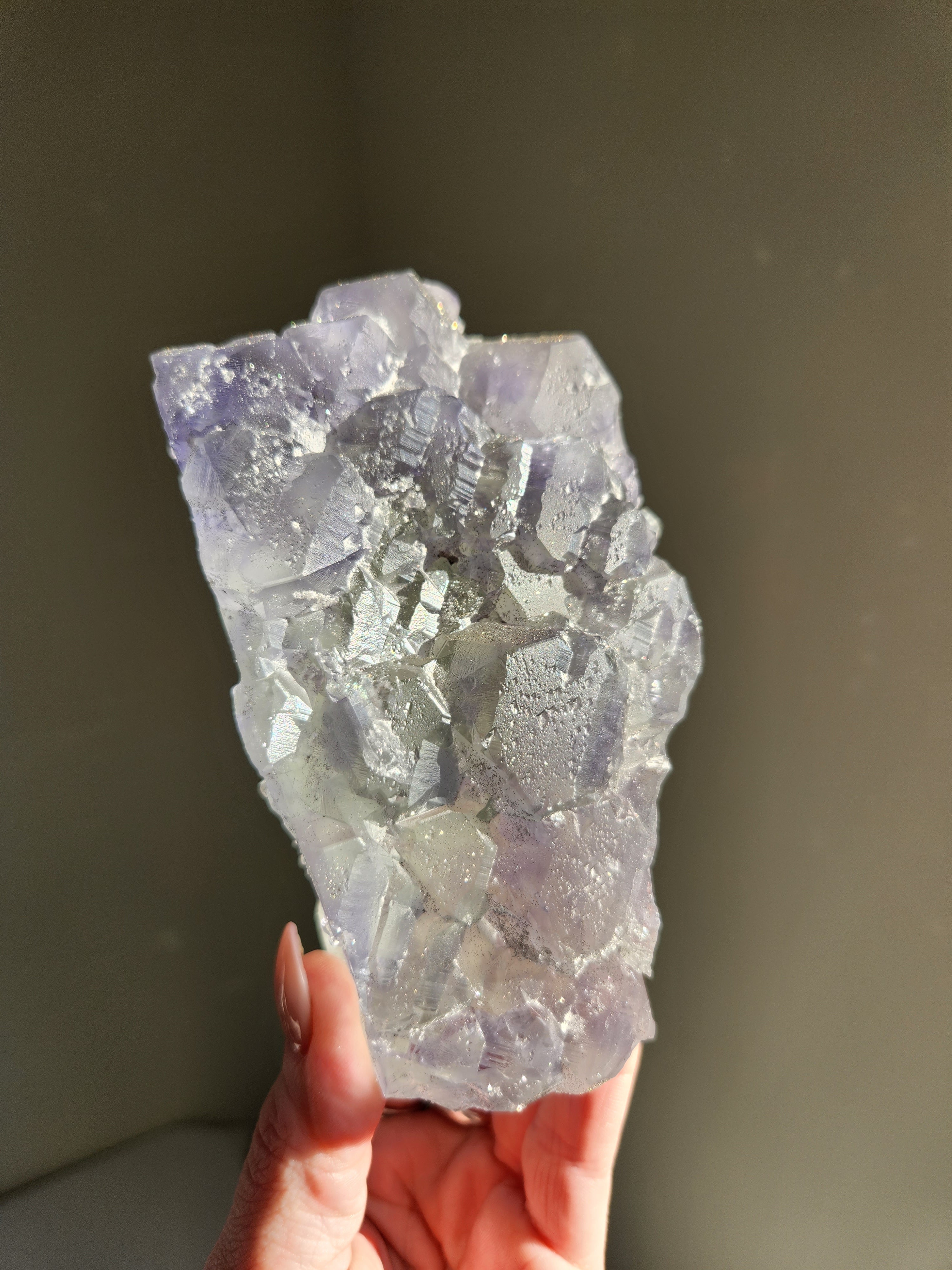 Hydroetched Bicolor Fluorite 001