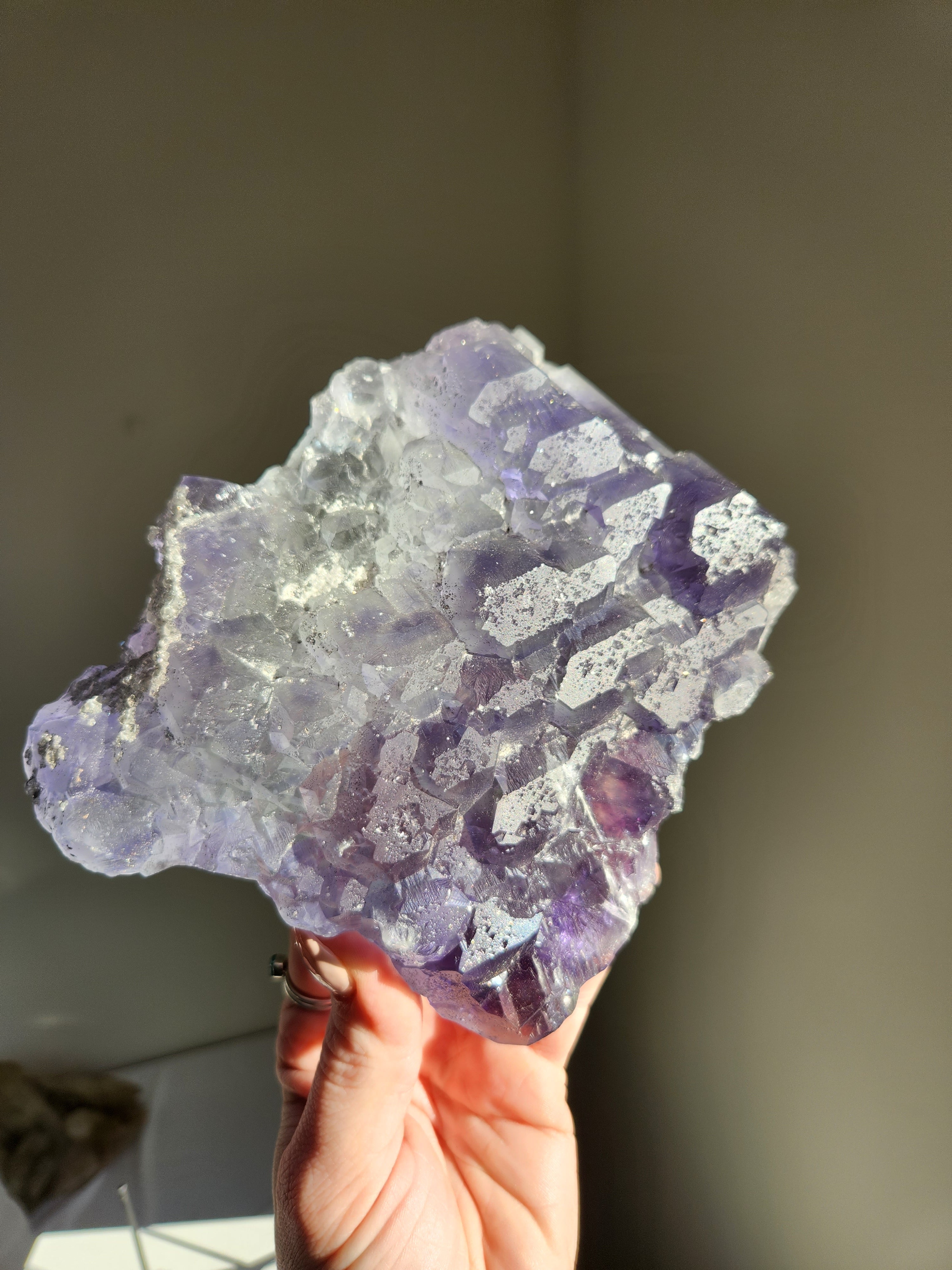 Hydroetched Bicolor Fluorite 002