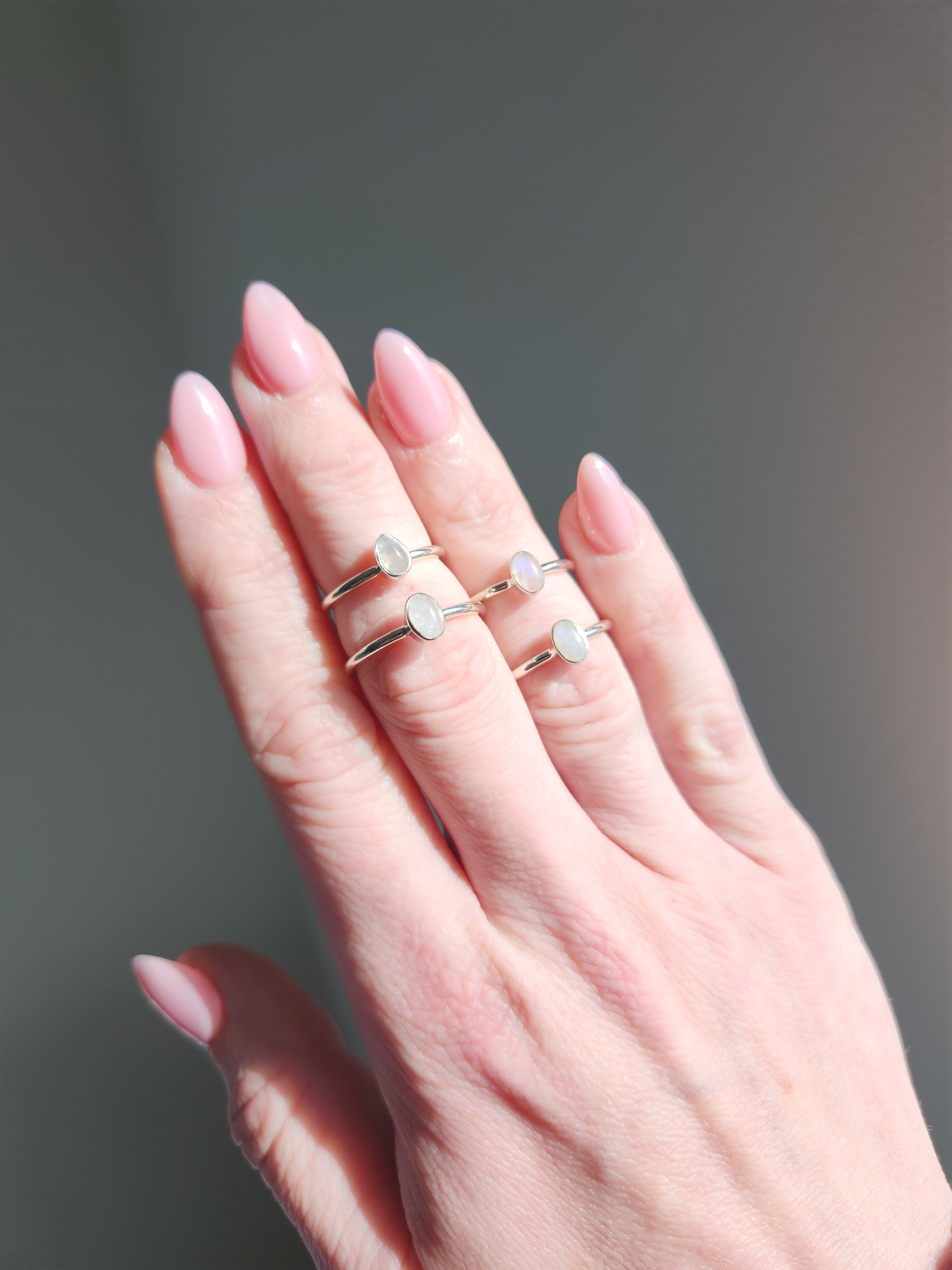 Moonstone oval Ring