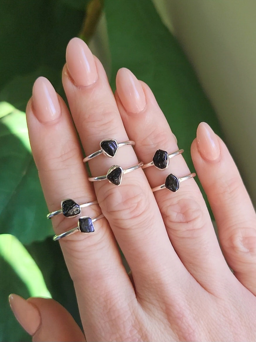 Black Tourmaline Ring