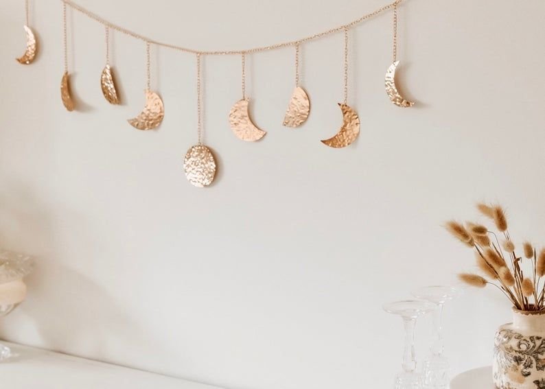 Rose Gold Moonphase Wallhanging